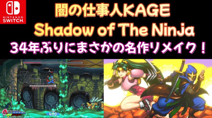 闇の仕事人KAGE Shadow of The Ninja　ゲーム画面